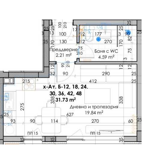 Дава се под наем Едностаен апартамент в Пловдив, Кючук Париж - 40 кв.м за 21475 € - Снимка #1
