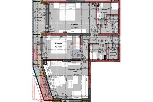 Тристаен апартамент в Варна, Изгрев - 124 кв.м за 1346 €/кв.м - Снимка #1