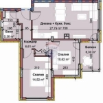 Тристаен апартамент в Варна, Виница - 105 кв.м за 1100 €/кв.м - Снимка #1