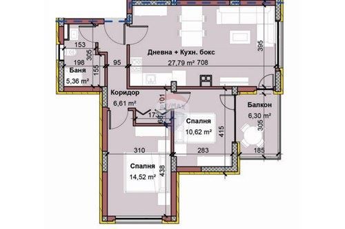 Тристаен апартамент в Варна, Виница - 105 кв.м за 1100 €/кв.м - Снимка #1