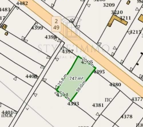 Парцел в Разград, Промишлена зона - Запад - 747 кв.м за 11 €/кв.м - Снимка #1