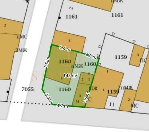 Парцел в Разград, Варош - 148 кв.м за 327 €/кв.м - Снимка #1