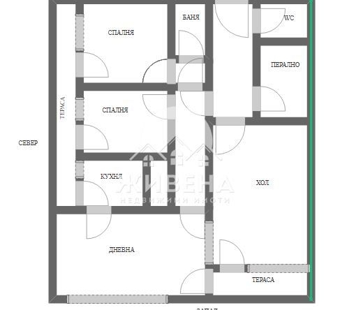 Четиристаен апартамент в Варна, Център - 92 кв.м за 1999 €/кв.м - Снимка #1