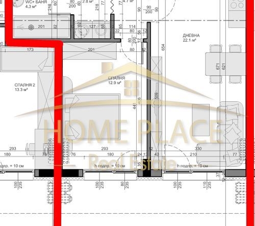 Двустаен апартамент в Варна, Владислав Варненчик - 68 кв.м за 1317 €/кв.м - Снимка #1