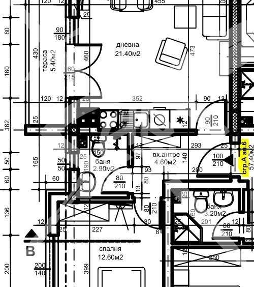 Двустаен апартамент в Пловдив, Христо Смирненски - 65 кв.м за 1076 €/кв.м - Снимка #1
