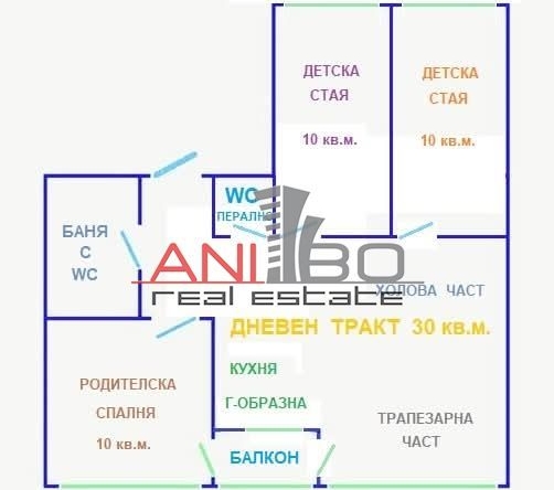 Тристаен апартамент в Варна, Левски - 82 кв.м за 2561 €/кв.м - Снимка #1