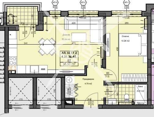 Двустаен апартамент в Пловдив, Кършияка - 69 кв.м за 997 €/кв.м - Снимка #1