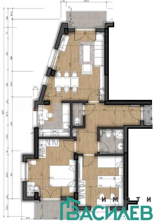 Тристаен апартамент в София, Център - 115 кв.м за 1015 €/кв.м - Снимка #1
