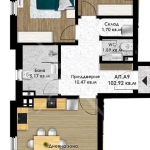 Тристаен апартамент в Пловдив, Остромила - 120 кв.м за 947 €/кв.м - Снимка #1