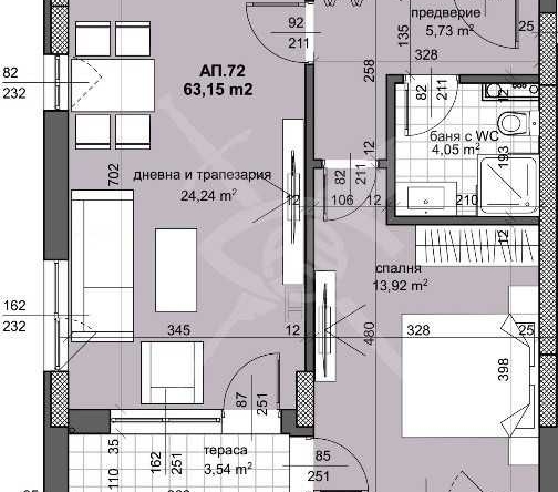 Дава се под наем Двустаен апартамент в Пловдив, Тракия - 73 кв.м за 151900 € - Снимка #1
