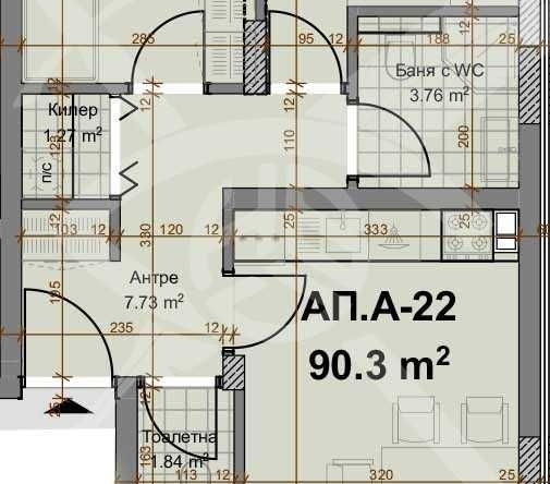 Тристаен апартамент в Пловдив, Христо Смирненски - 110 кв.м за 384 €/кв.м - Снимка #1