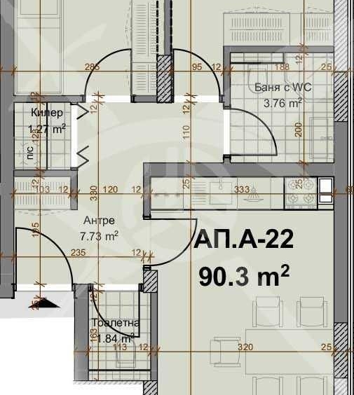 Тристаен апартамент в Пловдив, Христо Смирненски - 110 кв.м за 753 €/кв.м - Снимка #1