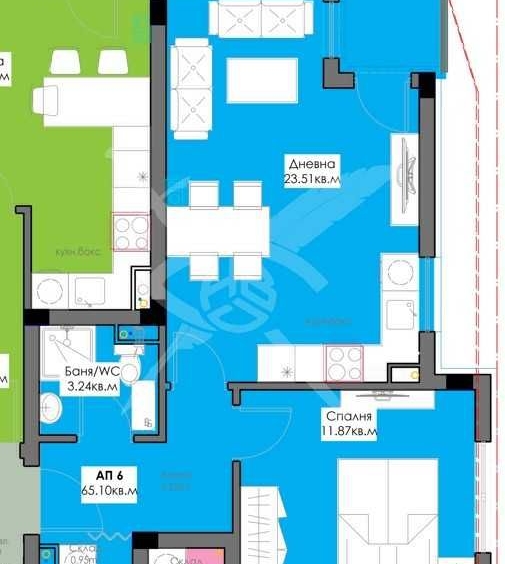 Двустаен апартамент в Бургас, Крайморие - 65 кв.м за 1303 €/кв.м - Снимка #1