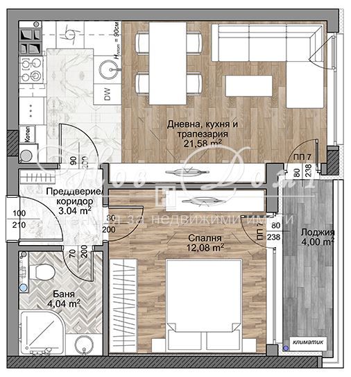 Двустаен апартамент в София, Младост 4 - 61 кв.м за 2040 €/кв.м - Снимка #1