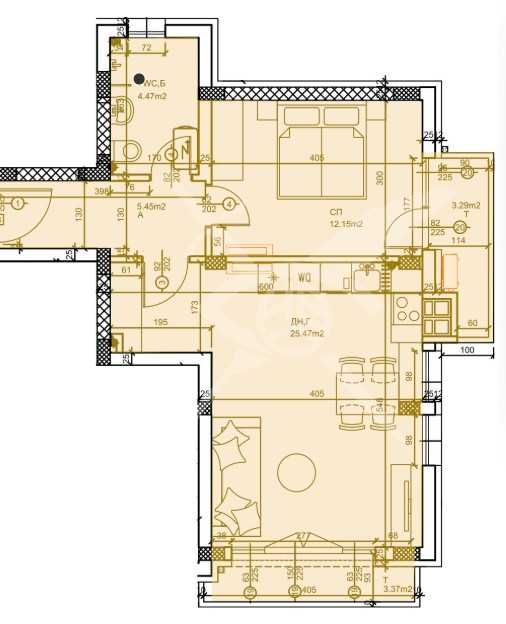 Двустаен апартамент в Пловдив, Западен - 82 кв.м за 1260 €/кв.м - Снимка #1