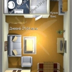 Едностаен апартамент в Бургас, Меден рудник - зона А - 35 кв.м за 949 €/кв.м - Снимка #1