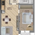 Двустаен апартамент в Пловдив, Христо Смирненски - 63 кв.м за 754 €/кв.м - Снимка #1