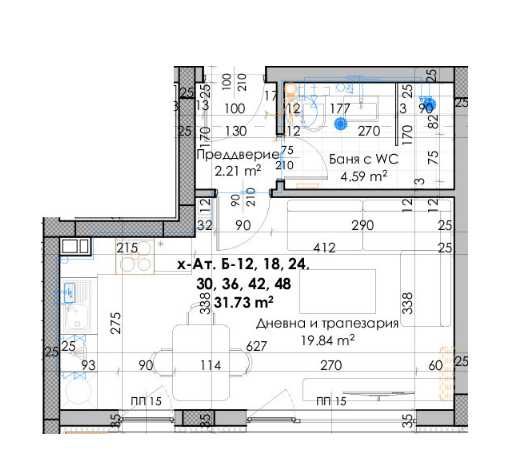 Дава се под наем Едностаен апартамент в Пловдив, Кючук Париж - 40 кв.м за 21666 € - Снимка #1