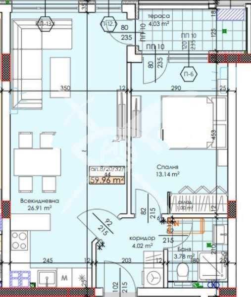 Двустаен апартамент в Пловдив, Тракия - 75 кв.м за 884 €/кв.м - Снимка #1