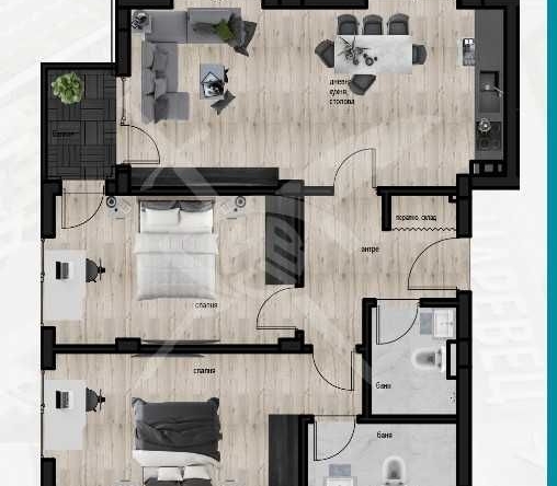 Тристаен апартамент в Пловдив, Кючук Париж - 104 кв.м за 1207 €/кв.м - Снимка #1