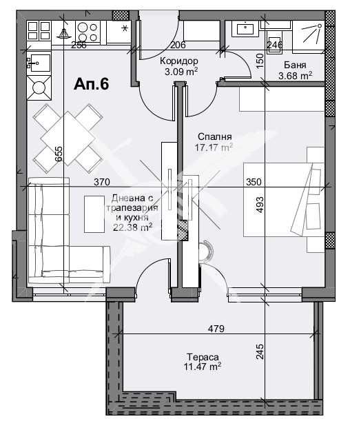 Двустаен апартамент в Пловдив, Кършияка - 81 кв.м за 974 €/кв.м - Снимка #1