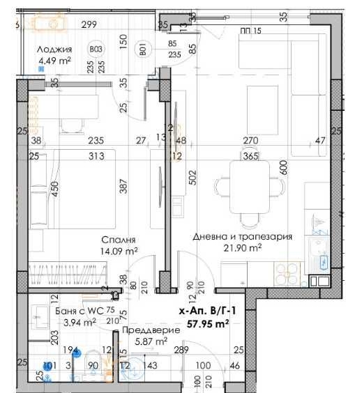 Двустаен апартамент в Пловдив, Кючук Париж - 71 кв.м за 749 €/кв.м - Снимка #1