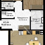 Тристаен апартамент в Пловдив, Остромила - 113 кв.м за 851 €/кв.м - Снимка #1
