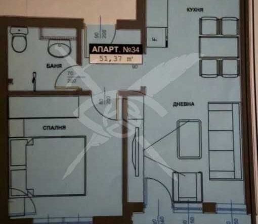 Двустаен апартамент в Бургас, Братя Миладинови - 51 кв.м за 1500 €/кв.м - Снимка #1
