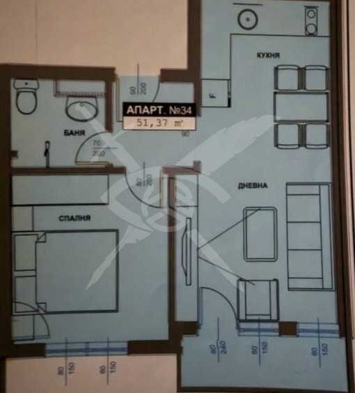 Двустаен апартамент в Бургас, Братя Миладинови - 51 кв.м за 1500 €/кв.м - Снимка #1