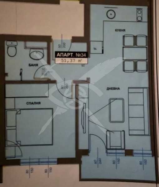 Двустаен апартамент в Бургас, Братя Миладинови - 51 кв.м за 1500 €/кв.м - Снимка #1