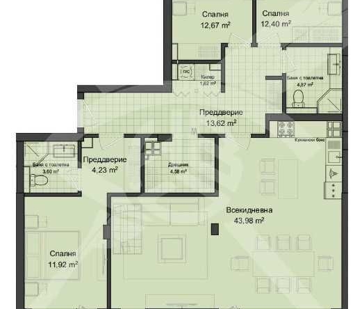 Многостаен апартамент в Пловдив, Кършияка - 187 кв.м за 855 €/кв.м - Снимка #1
