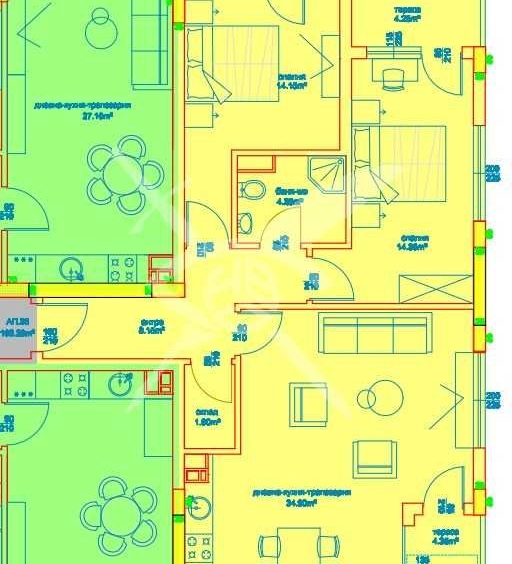 Тристаен апартамент в Бургас, Изгрев - 120 кв.м за 1562 €/кв.м - Снимка #1