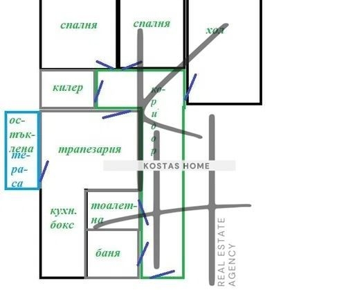 Четиристаен апартамент в Варна, Левски - 90 кв.м за 2167 €/кв.м - Снимка #1