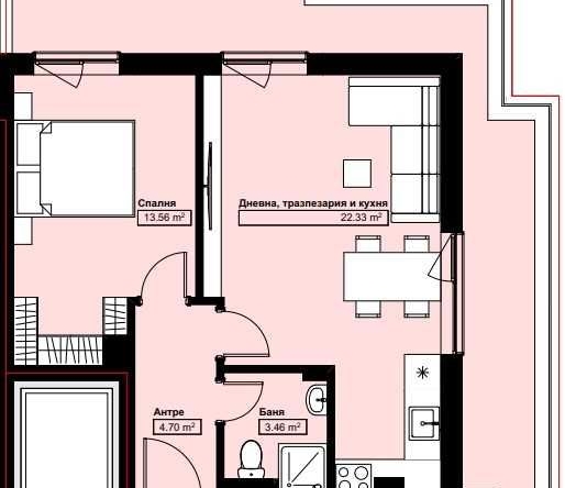 Двустаен апартамент в Асеновград - 55 кв.м за 759 €/кв.м - Снимка #1