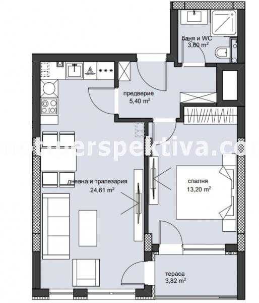 Двустаен апартамент в Пловдив, Христо Смирненски - 68 кв.м за 590 €/кв.м - Снимка #1