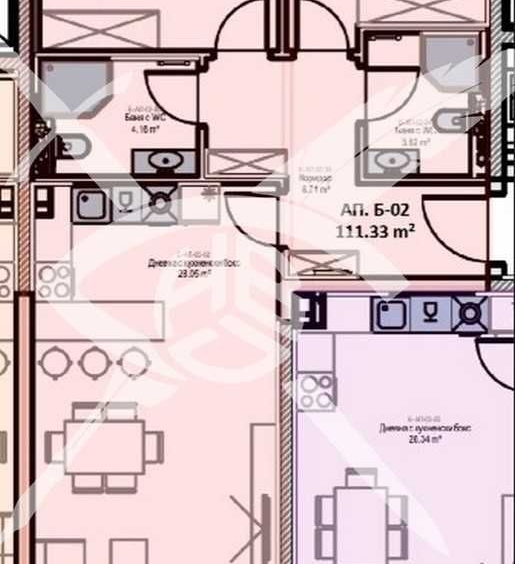 Тристаен апартамент в София, Младост 2 - 116 кв.м за 2058 €/кв.м - Снимка #1