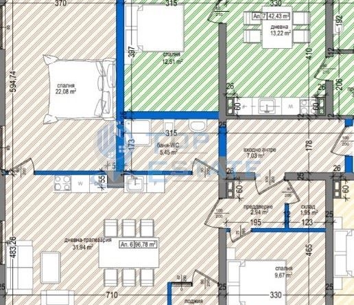 Тристаен апартамент в Павликени - 97 кв.м за 747 €/кв.м - Снимка #1