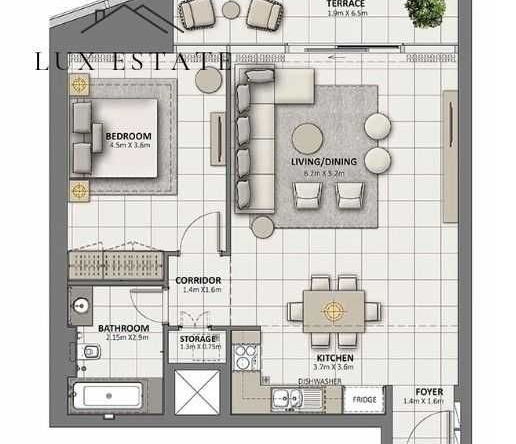 Двустаен апартамент в София, Кръстова вада - 80 кв.м за 3250 €/кв.м - Снимка #1