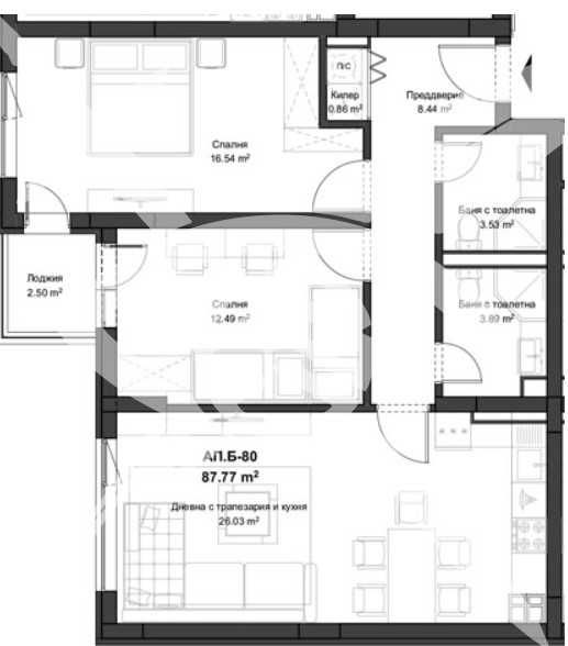 Тристаен апартамент в Пловдив, Кючук Париж - 103 кв.м за 891 €/кв.м - Снимка #1