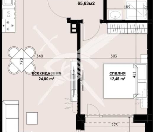 Дава се под наем Двустаен апартамент в Бургас, Изгрев - 65 кв.м за 80000 € - Снимка #1