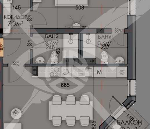 Тристаен апартамент в Варна, Виница - 111 кв.м за 1289 €/кв.м - Снимка #1