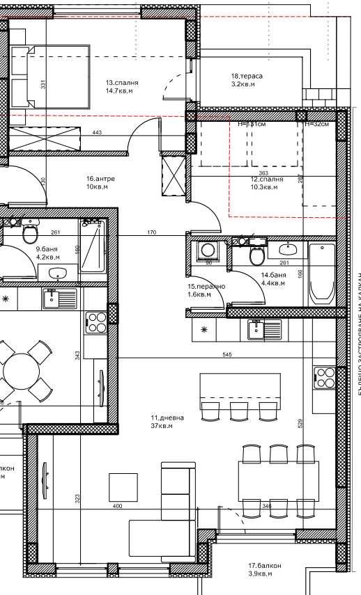 Тристаен апартамент в Пловдив, Кючук Париж - 123 кв.м за 1300 €/кв.м - Снимка #1