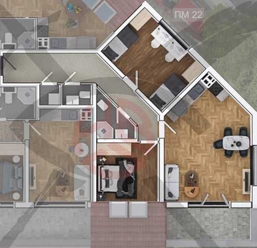 Тристаен апартамент в София, Овча купел 1 - 108 кв.м за 1651 €/кв.м - Снимка #1