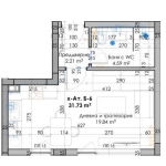 Едностаен апартамент в Пловдив, Кючук Париж - 40 кв.м за 532 €/кв.м - Снимка #1