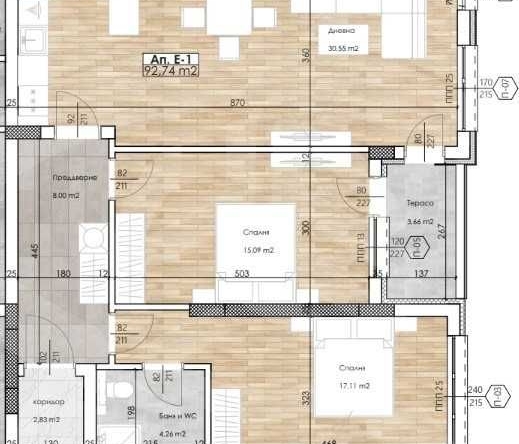 Многостаен апартамент в Пловдив, Остромила - 107 кв.м за 567 €/кв.м - Снимка #1