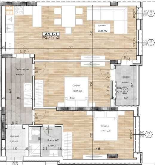 Многостаен апартамент в Пловдив, Остромила - 107 кв.м за 567 €/кв.м - Снимка #1