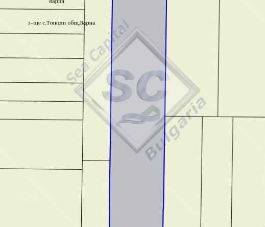 Парцел в с. Тополи, Област Варна - 18420 кв.м за 100 €/кв.м - Снимка #1