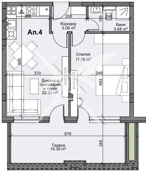Двустаен апартамент в Пловдив, Кършияка - 88 кв.м за 1911 €/кв.м - Снимка #1