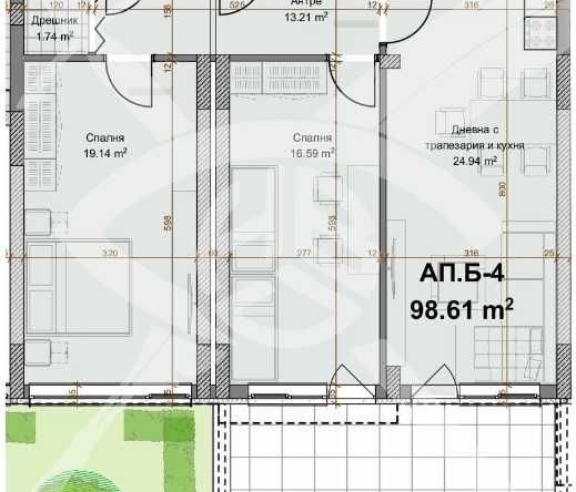 Тристаен апартамент в Пловдив, Христо Смирненски - 120 кв.м за 800 €/кв.м - Снимка #1