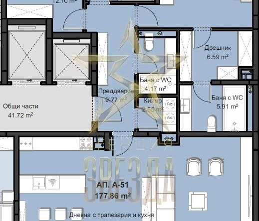 Четиристаен апартамент в Пловдив, Христо Смирненски - 218 кв.м за 1419 €/кв.м - Снимка #1